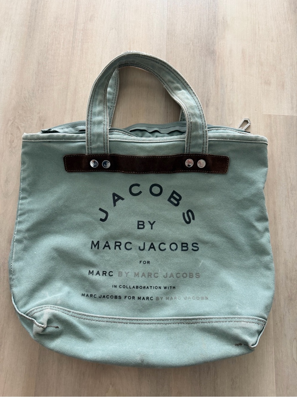 Marc Jacobs Green Canvas Tote Vintage